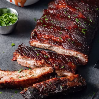 Pan of Slow-Smoked BBQ Ribs-5 for $500 Combo