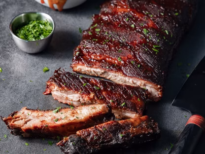 Pan of Slow-Smoked BBQ Ribs-5 for $500 Combo